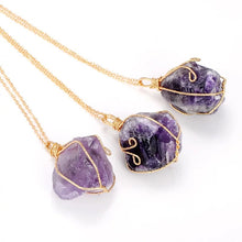 Load image into Gallery viewer, Intuition Raw Crystal Healing Stone Quartz Necklace