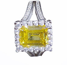 Load image into Gallery viewer, Radiant Cut Yellow Topaz Ring