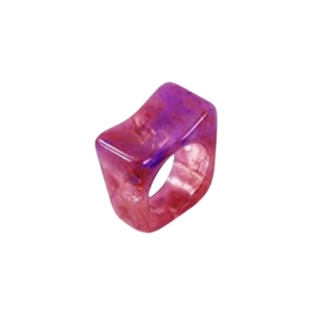 Grape Jolly Rancher Acrylic Ring
